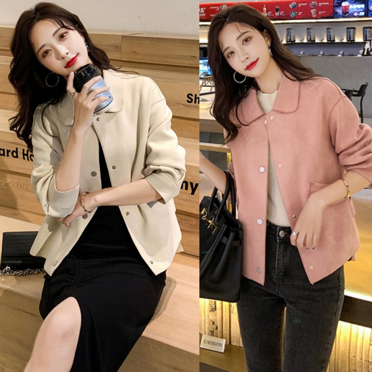  소프트 촉감 둥근카라쟈켓